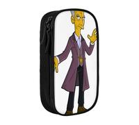 YINGD Doctor Who The Animated Series Trousse à crayons pour matériel de pêche - Fermeture éclair durable et tissu résistant à l'eau pour crochets, lignes, stylos