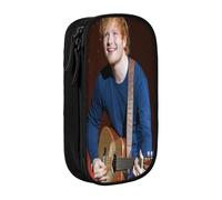 YINGD Ed Sheeran Trousse à crayons pour écrivains et journalistes - 5 passants pour stylo + pochette pour bloc-notes (polyester durable), multicolore, Style européen et américain, rétro, moderne