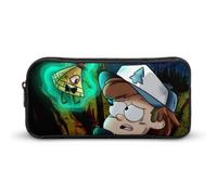 YINGD Gravity Falls - Trousse à crayons en forme de plume pour étudiant, trousse de rangement, trousse à crayons, fournitures de bureau pour enfants et adultes, multicolore, Style européen et