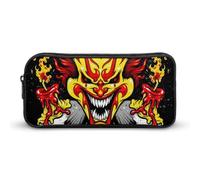 YINGD ICP Trousse à crayons Hip Hop Insane Clown Posse pour étudiants Trousse de rangement Organiseur Trousse à crayons Trousse de papeterie Fournitures de bureau pour enfants et adultes, multicolore
