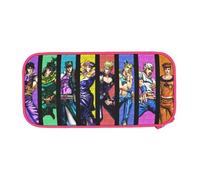 YINGD JoJo's Bizarre Adventure Grande trousse à crayons durable avec grande capacité, trousse de papeterie portable pour étudiants, fournitures de bureau, filles, garçons, enfants, multicolore, Style