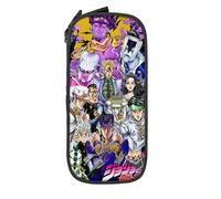 YINGD JoJo's Bizarre Adventure Grande trousse à crayons durable avec grande capacité, trousse de papeterie portable pour étudiants, fournitures de bureau, filles, garçons, enfants, multicolore, Style