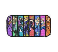 YINGD JoJo's Bizarre Adventure Grande trousse à crayons durable avec grande capacité, trousse de papeterie portable, trousse à crayons esthétique avec fermeture éclair pour l'école, multicolore, Style
