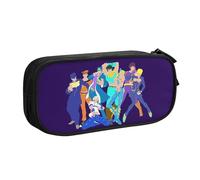 YINGD JoJo's Bizarre Adventure Trousse à crayons multifonction, grande capacité, durable, trousse de rangement pour stylos, papeterie, multicolore, Style européen et américain, rétro, moderne