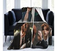 YINGD Lee Dong-Wook Couverture polaire légère et douce en flanelle pour salon, chambre à coucher, canapé, toutes saisons