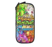 YINGD My Singing Monsters Grande trousse de rangement avec fermeture éclair pour l'école, le collège, les étudiants, le bureau, multicolore, Style européen et américain, rétro, moderne