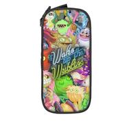 YINGD My Singing Monsters Grande trousse de rangement avec fermeture éclair pour l'école, le collège, les étudiants, le bureau, multicolore, Style européen et américain, rétro, moderne