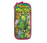 YINGD My Singing Monsters Trousse à crayons grande capacité avec fermeture éclair, multicolore, Style européen et américain, rétro, moderne