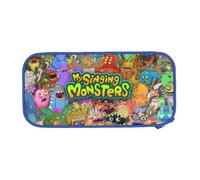 YINGD My Singing Monsters Trousse à crayons grande capacité avec fermeture éclair, multicolore, Style européen et américain, rétro, moderne