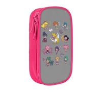 YINGD Nanatsu No Taizai The Seven Deadly Sins Trousse à crayons multifonction Grande capacité Durable Papeterie Organiseur Fournitures scolaires et de bureau, Noir , 21x10.5x5cm, Organiseur de sac
