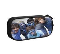 YINGD ONE Direction Trousse à crayons avec bande élastique - Rangement sécurisé pour stylos pour la course, la randonnée, les trajets (polyester), multicolore, Style européen et américain, rétro