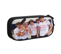 YINGD ONE Direction Trousse avec taille-crayon intégré - Rangement tout-en-un pour crayons, gommes, règles (utilisation scolaire), multicolore, Style européen et américain, rétro, moderne