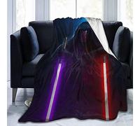 YINGD Star Wars Mandalorian Darth Revan Couverture chaude en flanelle douce anti-boulochage pour canapé lit toutes saisons