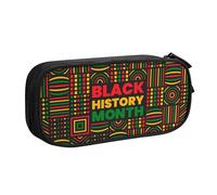 YINGD TEQUAN Trousse à crayons de grande capacité avec 2 compartiments Motif histoire afro-américaine, multicolore, Style européen et américain, rétro, moderne