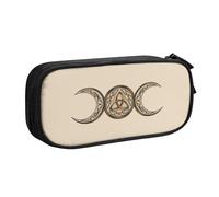 YINGD TEQUAN Trousse à crayons de grande capacité, triple déesse de la lune, trousse à crayons 2 compartiments