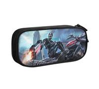 YINGD Terminator The Resistance Trousse à crayons pour enfants et adultes - Polyester durable avec 5 porte-stylos et organiseur en maille (lavable), multicolore, Style européen et américain, rétro