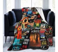 YINGD The Full Collection of Stephen King Books Couverture en flanelle légère et confortable pour canapé, convient pour toutes les saisons, 125 x 100 cm