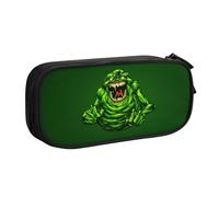 YINGD The Real Ghostbusters Trousse à crayons à imprimé géométrique tendance - Compartiments à fermeture éclair double couche pour étudiants et professionnels