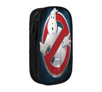 YINGD The Real Ghostbusters Trousse à crayons personnalisée en tissu Oxford robuste avec 3 poches et passants pour stylo (prête à offrir)