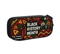 YINGD Trousse à crayons avec motif abstrait du mois de l'histoire noire, multicolore, Style européen et américain, rétro, moderne