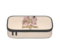 YINGD Trousse à crayons Betty Boop Anime Papeterie Sac Porte-stylo Grande capacité pour les étudiants Mignon Simple Trousse de maquillage école Unisexe Marchandises Personnage pré-, Noir , 21x10.5x5cm