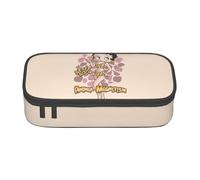 YINGD Trousse à crayons Betty Boop Anime Papeterie Sac Porte-stylo Grande capacité pour les étudiants Mignon Simple Trousse de maquillage école Unisexe Marchandises Personnage pré-, Noir , 21x10.5x5cm
