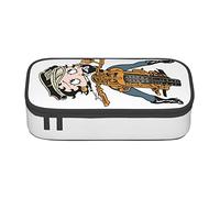 YINGD Trousse à crayons Betty Boop Anime Papeterie Sac Porte-stylo Grande capacité pour les étudiants Mignon Simple Trousse de maquillage école Unisexe Marchandises Personnage pré-, Noir , 21x10.5x5cm