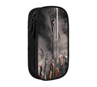 YINGD Trousse à crayons bleu mauvais yeux pour filles et garçons grande capacité, multicolore, Style européen et américain, rétro, moderne