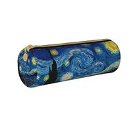 YINGD Trousse à crayons en cuir avec fermeture éclair - Motif Van Gogh - La nuit étoilée, couleur, 7.7cm*7.7cm*20.5cm, Ensemble cartable