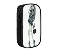 YINGD Trousse à crayons Teen Monster High pour les amateurs de livres - Pochette en tissu Oxford avec fente pour marque-page et porte-stylo (prête à offrir), multicolore, Style européen et américain