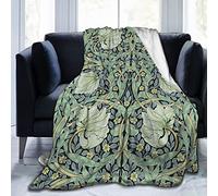 YINGD William Morris Couverture douce et confortable Motif floral 200 x 150 cm