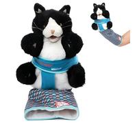 YINGDF Cat Puppet Wrestler, Plush Wrestling Glove, 7.87x1.97x9.84 inches Sturdy Padded Cat Wrestle Toy, Safe Interactive Play Animal Hand Glove for Kids and Pets