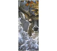 Yingeen 5D Diamond Painting Kit Complet, cerf Sika Canevas Point de Croix Kits, Full Round Drill Crystal Strass Art Craft DIY Painting Kits pour Adultes Enfants Maison Décoration Murale 40x80cm