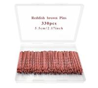 YINGFENG Épingles à cheveux marron rougeâtre 330 carats, 5,5 cm pour coiffage, confortables, style verrouillable, accessoires pour cheveux sans douleur pour femme et homme, tous types de cheveux