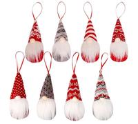 Yinghesheng 8X Pendentifs Père Noël Premium 15 cm -décoration pour Le Sapin de Noël, pendentifs de Figurines de Sapin de Noël comme suspensions d'arbre, Figurines Ornements, Cadeau Mignon