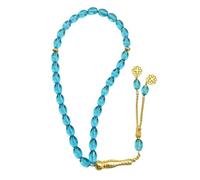 YINGhhh Bracelet élégant et léger avec perles de verre à facettes ovales dorées pour un usage quotidien avec perles émaillées étincelantes, taille unique, Comme décrit