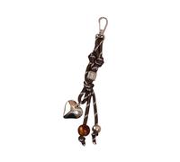 YINGhhh Charmant porte-clés en forme de cœur tressé en corde tressée pour sac à dos, sac à main, accessoires de décoration, Déduction carrée