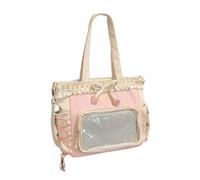 YINGhhh Sac à dos tendance inspiré du ballet - Combinaison de couleurs vives - Tissu résistant aux déchirures - Sac à dos pour adolescents - Organiseur pratique, Trousse de maquillage blanche