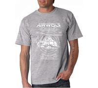 YINGLIAOO Airwolf Supercopter Mens T Shirt Short Sleeve Cool Grey
