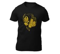 YINGLIAOO T-Shirt-Bendy-Gold Black