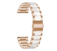 YINGO Alliage de 22mm 20mm avec Bracelet en résine Compatible avec le Venu 2/1/Venu2 Plus/SQ/Vivoactive 4 3(Rose gold Style2,Vivoactive 3)