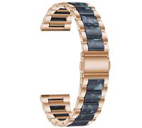 YINGO Alliage de 22mm 20mm avec Bracelet en résine Compatible avec le Venu 2/1/Venu2 Plus/SQ/Vivoactive 4 3(Rose gold Style4,Vivoactive 3)