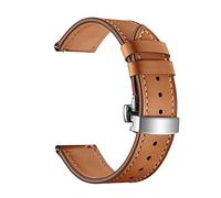 YINGO Bracelet de montre en cuir de 22 mm à dégagement rapide, compatible avec les accessoires de montre connectée Vivoactive 4S/Move 3S/Active S/Rey(Brown,For Captain Marvel)