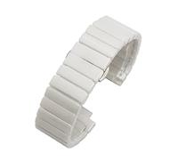 YINGO Bracelet en céramique de 20mm 22mm Compatible avec Samsung Galaxy Watch4 44mm Bande de 40mm / Galaxy Watch 4 Classic 46mm 42mm / Galaxy Watch3 45mm Strap(1-bead white,Watch 4 classic 46mm)