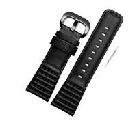 YINGO Gand en cuir compatible avec 7 vendredis SF-M2 / 1 SF-P1 P2 p3c Série d'accessoires de la chaîne de montre 28mm Bracelet de montre de bracelet noir noir(Black black)
