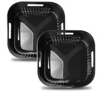 YINGRACE 20CM Air Fryer Accessoires, Moule Silicone XL pour Philips Airfryer XL 6,2L 4,2L, Moulinex 5L, Cecotec 5,5L, Pliable et réutilisable au lieu du papier cuisson Friteuse sans huile Accessoire