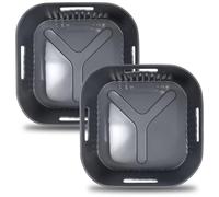 YINGRACE 20CM Air Fryer Accessoires, Moule Silicone XL pour Philips Airfryer XL 6,2L 4,2L, Moulinex 5L, Cecotec 5,5L, Pliable et réutilisable au lieu du papier cuisson Friteuse sans huile Accessoire