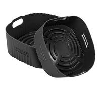 YINGRACE 22CM Air Fryer Accessoires, Moule Silicone Air Fryer pour COSORI 5,5L, Cecotec 6L, Aigostar 7L Friteuse sans Huile, Réutilisable au lieu du papier cuisson air fryer accessoire