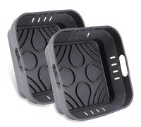 YINGRACE 22CM Air Fryer Accessoires,Moule Silicone Air Fryer XXL COSORI 5,5L,Cecotec 6L,Philips Airfryer XXL 7,3L,Pliable Réutilisable au lieu du papier cuisson Friteuse sans huile accessoire