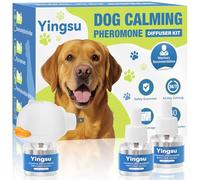 Yingsu Diffuseur apaisant pour chien, 4 en 1, phéromones relaxantes pour chiens, soulage le stress, l'anxiété, réduit les aboiements agressifs, aide à entraîner le chien à faire pipi, 1 diffuseur 3